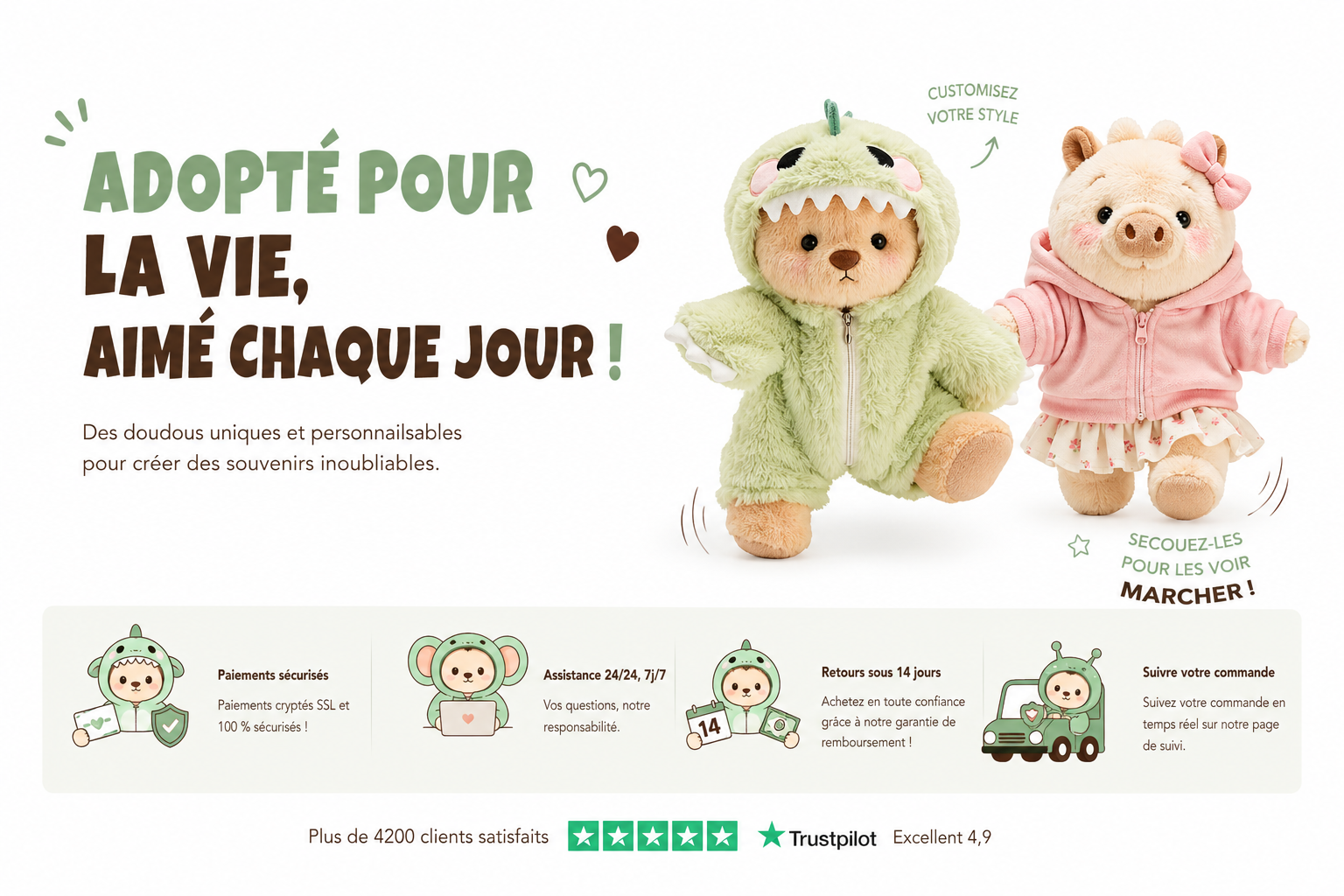 Hugz Addict — Adopté pour la vie, aimé chaque jour